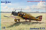 Junkers J13 German military aircraft Plastic Model Kit 1/48 Mikro Mir 48-021 Model