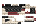 163 Keys Doubleshot ABS Cherry ProfileRed Black Beige Roma Keycap Set Model