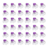 36pcs Purple Keyboard Switches 3-Pin 45gf Linear Keyboard Switch Replacement Model