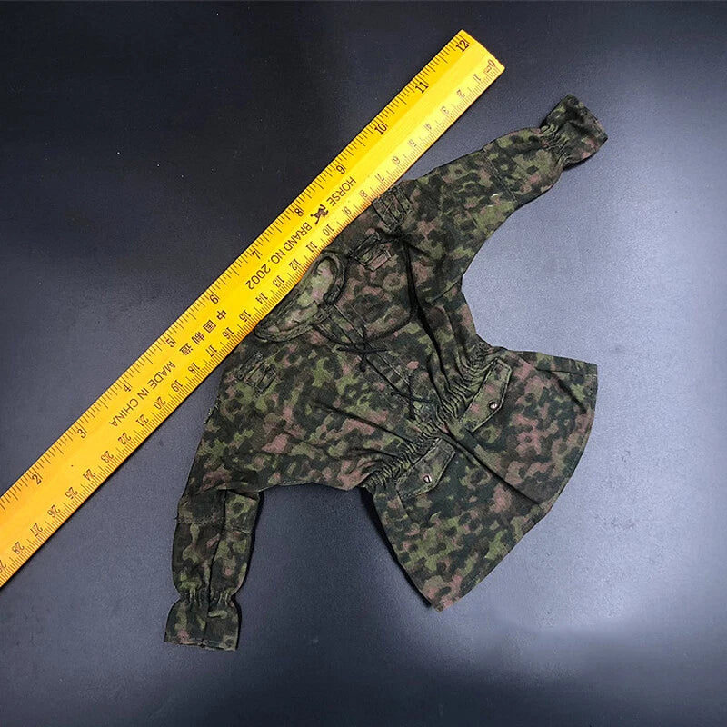 DML 1/6th WWII German Army SS Spring Blurred Camouflage Smock Model for 12" hot Model