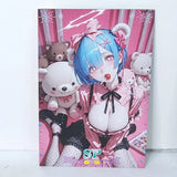 Rem Waifu Card Anime Lollipop Girl Matchmaker Wall Art Oversized Board A5 Model