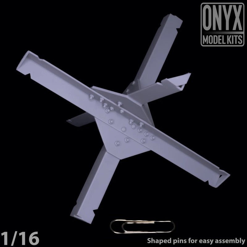 ONYX MODEL KITS | 1:16 | 1/16 | Czech Hedgehog(x1) Anti Tank Trap | WW2 | Model