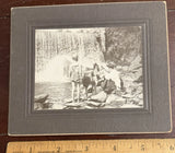 Photo on Board,Family Waterfall,Period Clothing  Larkin¡¯s Bridgeport Conn Model