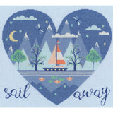 Bothy Threads counted cross stitch kit "Sail Away", XHY8, 32x30cm, DIY Model
