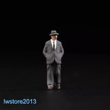 1/64 1/87 1/43 1/18 1/24 Hat Suit Man Scene Miniatures Figures Model For Cars Model