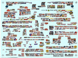 Slixx  7264 Grouped Drag Contingency 1/24 1/25 waterslide decal Model