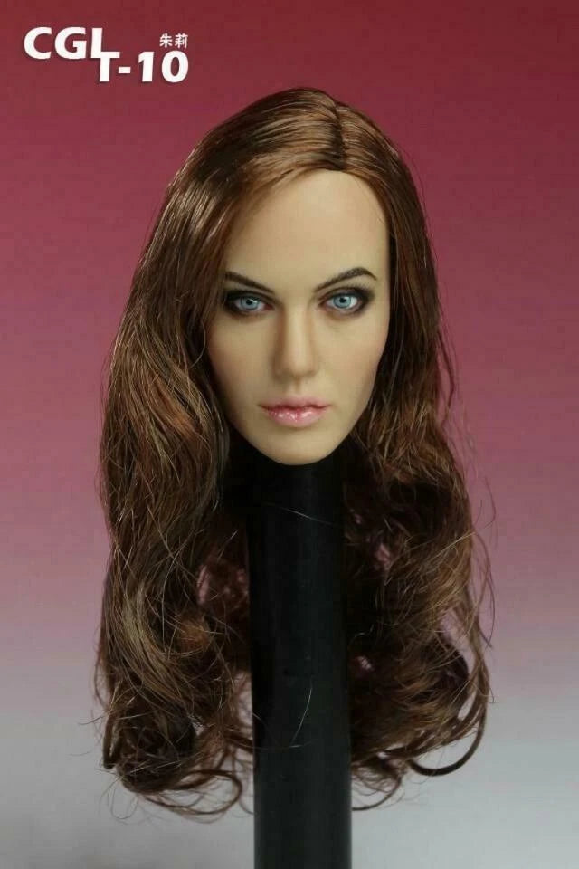 1/6 Tomb Raider Female Head Model Angelina Jolie Fit 12" Action Figure Toys Model