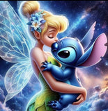 5D DIY Diamond Art Painting, Embroidery Kit Craft Tinker Bell w/Stitch Model