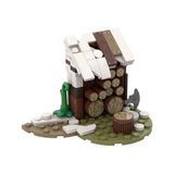 Medieval Wood Shed 90 Pieces Good Quality Bricks Building Blocks Kit Toys Model