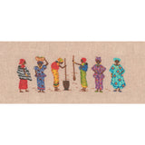 Le Bonheur des Dames counted petit point kit "African Women", 24x8cm, DIY Model