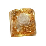 Camellias Resins Keycap Flower Pattern Clear ESC Keycap for Mechanical Keyboards Model