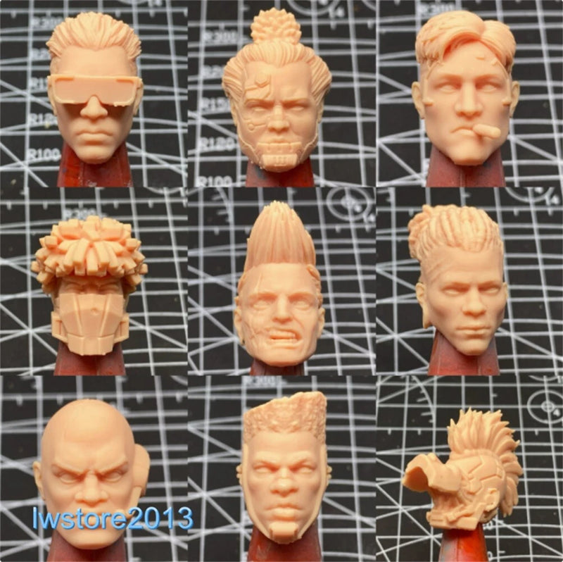 1:6 1:12 1:18 Young Punk Man Head Sculpt F 12" 6" 3.75" Male Action Figure Body Model