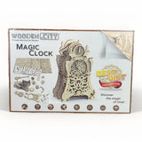 Wooden City Magic Mechanical Clock Puzzle Model Made in Poland Model