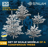 Spalah 27735 Set of scale models "Coniferous trees", (4 pcs.) 1/35 Model
