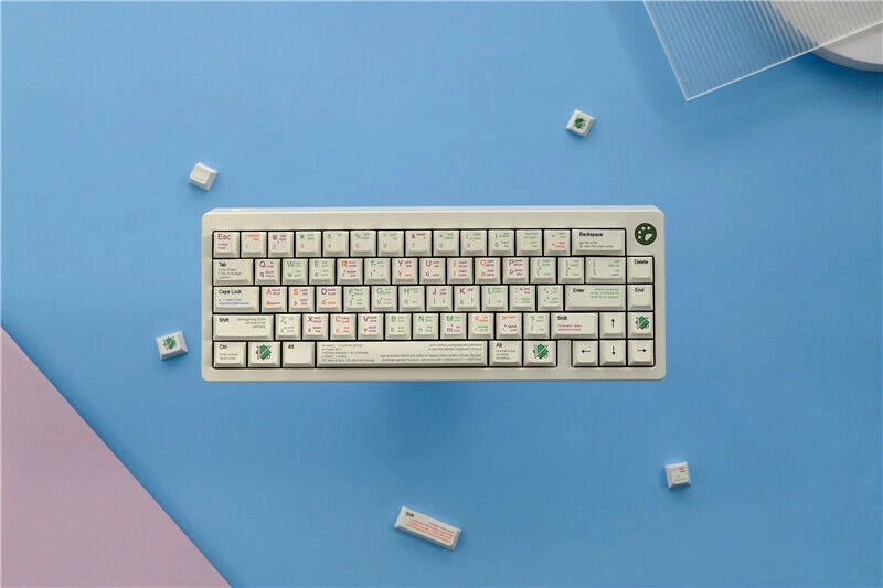 Keyboard Linux VIM Keycap PBT 131 Keycaps Cherry Height Dye-sub for Cherry MX Model