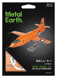 Fascinations Metal Earth BELL X-1 Rocket Aircraft 3D Laser Cut Steel Model Kit Model