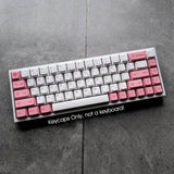 Pink White PBT Dyesub Keycaps Set Blossom Sakura for mx Mechanical Keyboards Model