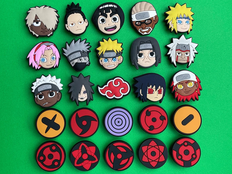 Naruto Inspired Shoe Charms For Crocs Bracelet Shoes Wristband Gift Anime Charms