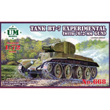 UMT 668 Plastic model kit Scale 1:72 Tank BT-7 "experimental" with 76,2 mm gun Model