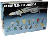 Hasegawa 1/48 US Navy Pilots & Deck Crew Set A Plastic Model Kit X48-6 New Japan Model