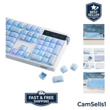 Elegant 123-Key Lusterfly Jelly Keycaps with Butterfly Design - MDA Profile Model