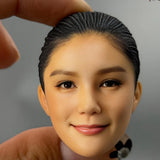 1/6 Beauty Girl 3D Girl Head Sculpture Asia For 12