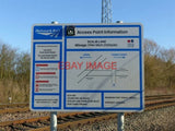 PHOTO  SCALM LANE ACCESS POINT ?€¡° INFORMATION BOARD STANDARD NETWORK RAIL INFOR Model