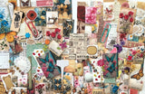 #776 - 100+ PCS VINTAGE FLORAL SCRAPBOOK JUNK JOURNAL KIT / LOT - REAL EPHEMERA Model
