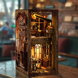 DIY Book Nook Dollhouse Kit ?C Serenity Coffee House 3D puzzle with LED Light Model