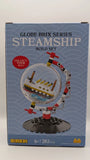 Brix Globe Steamship Build Set 282 Pieces, Lego like building kit, Dome Ship Model