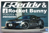 Aoshima 1/24 ZN6 Toyota 86 '12 Greddy&Rocket Bunny Volk Racing Plastic Model Kit Model