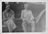 1929 Two Men Sitting Car Running Board 1920s Photo Cucamonga California Overalls Model