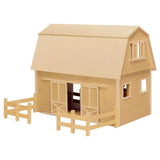 Real Good Toys Ruff 'n Rustic All American Barn Kit, 1-Inch Scale, Unfinished Model