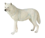 White Wolf Toy Action Figure Small Animal Figurine Doll Gift for Kids Model