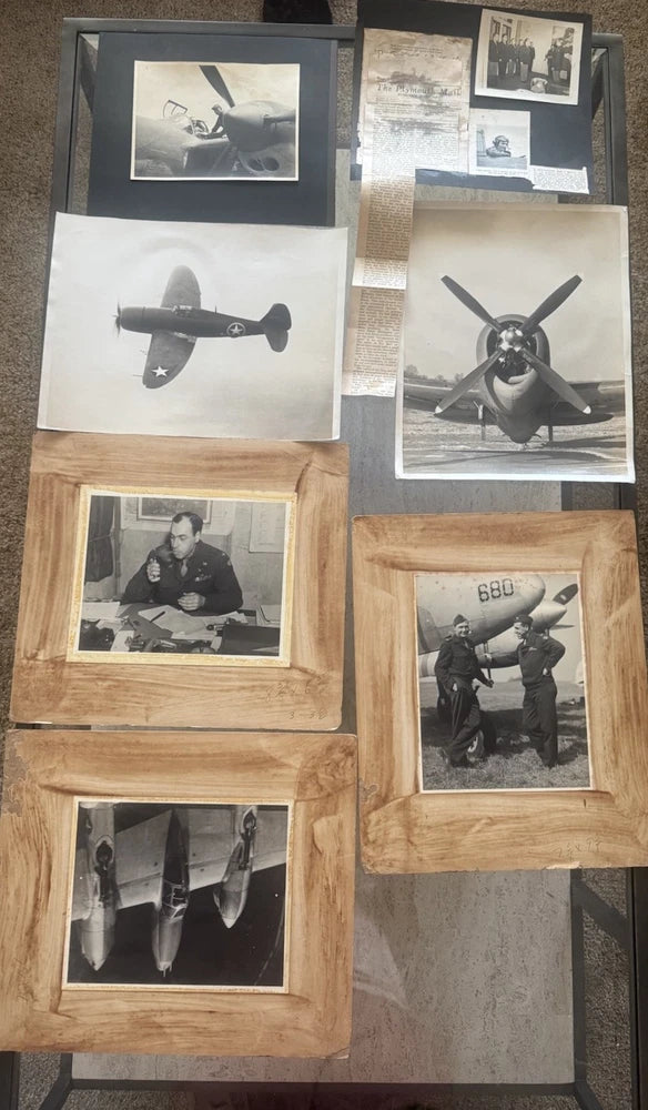 Original WWII Cass Hough Photo Archive D+2 P-38 Droop Snoot Ben Kelsey Model
