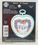 Counted Cross Stitch Kit 3758 Mom Stitch N Frame NMI NeedleMagic NOS Flowers Model