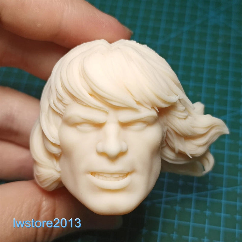 1:6 Angry Man Head Sculpt Carved For 12" Male Action Figure Body Toys Model