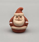 Vintage 1999 Santa Mini Figurine Red Folk Art Ceramic Christmas Diorama READ Model