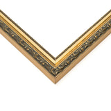 22x26 Frame Black & Gold Solid Wood Picture Frame Width 1.125 Inches | Interior Model