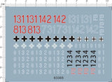 Super Detail Up 1/35  German Military Tank Number Markings Model Kit Decal Model