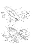 Triumph Tiger 800 Models Pillion Seat Assembly - T2304491 Model