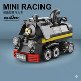 MOC Car Decool Mini Steam Trains NO.22084 Building Block Model Kit Toy 104 Pcs Model