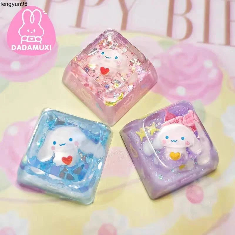 Cinnamon Personalized Keycaps Cute Mechanical Keyboard Cross Axis Keycap Gifts Model