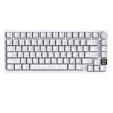 ATTACK SHARK X820 Ultra White Contour Tri-mode RGB Gradient Side Print Keyboard Model