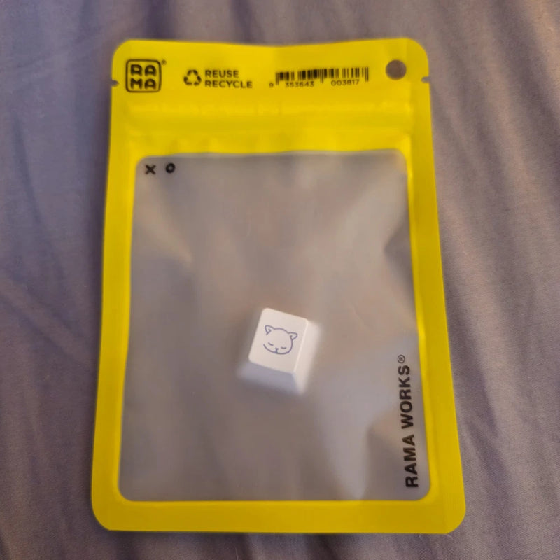Rama Works x GMK Blurple- aluminum artisan- never used (white version) Model