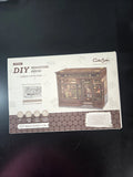 CuteBee DIY Miniature House Corner Coffee Shop Kit LED Light New Model