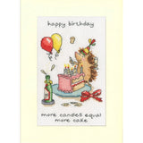 Bothy Threads  greating card counted cross stitch kit "More Candles", XGC62, 10x Model