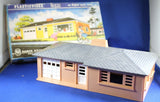 Plasticville - O-O27 - #1705 Ranch House - Salmon & Gray - Box - Excellent Model