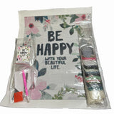 DIY Diamond Painting Kit Floral Be Happy Quote 30x40 Square All Tools Included Model