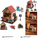 DIY Miniature Dollhouse Kit | 3D Wooden House Model Puzzle with LED Lights fo... Model
